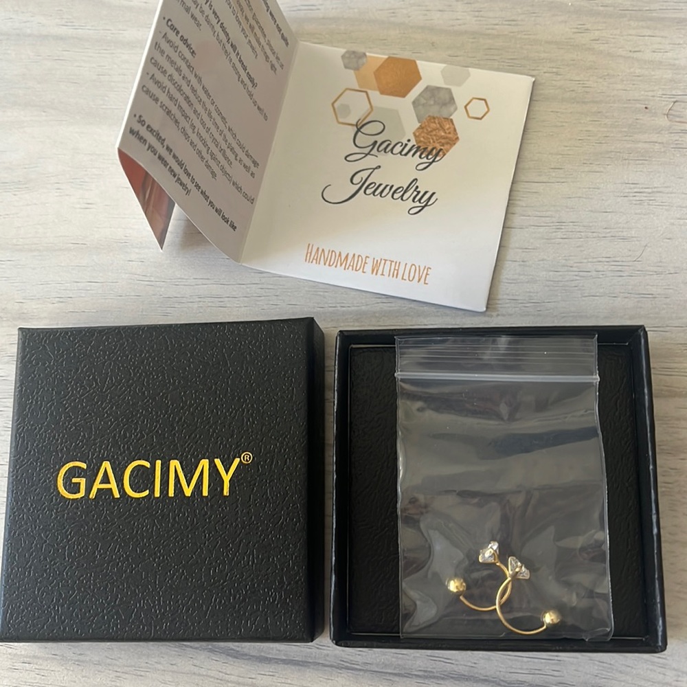 Gacimy huggie half hoop earrings with ball screw back
